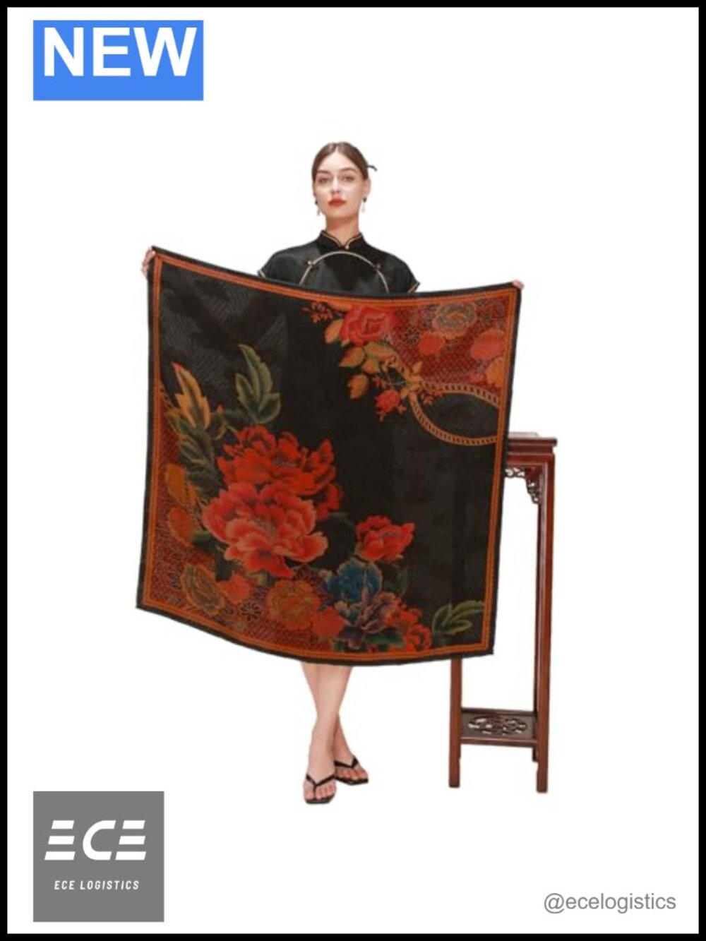 100% Silk Xiangyun Gauze Square Scarf 42x42 Wrap Pashmina